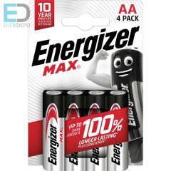   Energizer  Max AA LR6 B4 NEW ( plastic free ) (1 db ceruza elem )