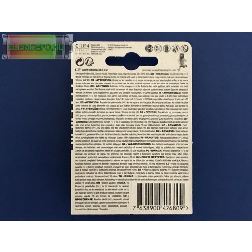 Energizer Max C NEW LR14 B2 1,5V   (1db elem )
