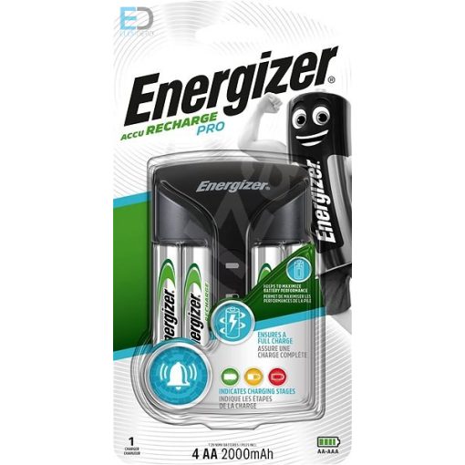 ENERGIZER PRO akkutöltő (+ 4x AA 2.000mAh ) World's No.1