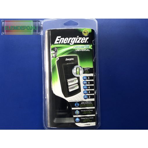 ENERGIZER UNIVERSAL akkutöltő accu recharge universal AA, AAA, C, D, 9V World's No.1 Elemtöltő, univerzális, AA/AAA/C/D/9V, ENERGIZER