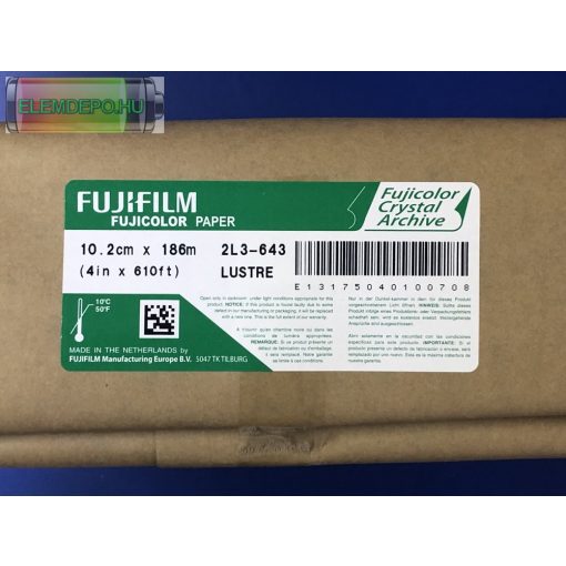 Fuji CA Crystal Archive Lustre 10,2 cm x 186 m fotópapír