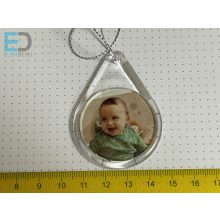 Fényképes karácsonyfa függő, fényképes dísz " kerek " (10db / csomag)