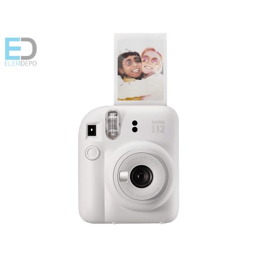 Fuji Instax Mini 12 Camera Clay- white
