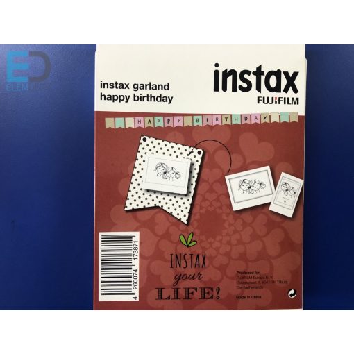 Fuji Instax Girlande / Festoon " Happy Birthday"