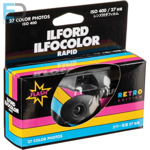 Ilford Ilfocolor Rapid Retro egyszer használatos, eldobható fényképezőgép 27 kép, 400 ASA