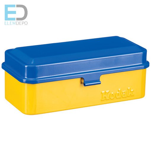 Kodak filmtartó tároló doboz ( yellow-blue cap) 8 tekercs 120 vagy 10 tekercs 135 (35mm) analóg film tárolására