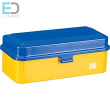 Kodak filmtartó tároló doboz ( yellow-blue cap) 8 tekercs 120 vagy 10 tekercs 135 (35mm) analóg film tárolására
