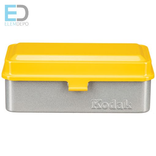 Kodak filmartó doboz ezüst-sárga 8/120 vagy 10/35mm filmekhez