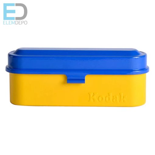 Kodak filmtartó tároló doboz ( yellow-blue cap) 5 tekercs 135 (35mm) film tárolására