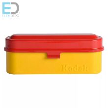 Kodak filmtartó tároló doboz ( yellow-red cap) 5 tekercs 135 (35mm) film tárolására