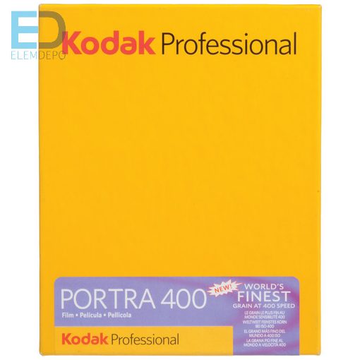 Kodak Portra 400 4 x 5in. 10 lap 10,2cm x 12,7cm negatív síkfilm