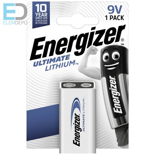 Energizer Ultimate Lithium 9V elem L522