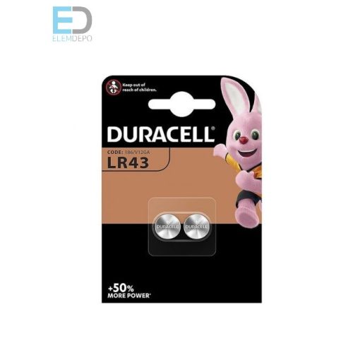  Duracell LR43 1,5 V 186 / V12GA B2 ( 1db elem )