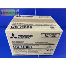 Mitsubishi CK-D868 Media Set 15 x 20cm ( 6" x 8" ) ( 2 x 430 10 x 15cm prints or 2 x 215 15 x 20cm prints ) )