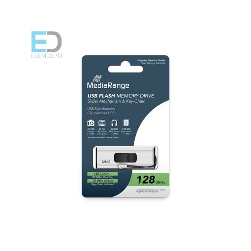 MediaRange USB 3.2 128GB flashdrive, pendrive MR918