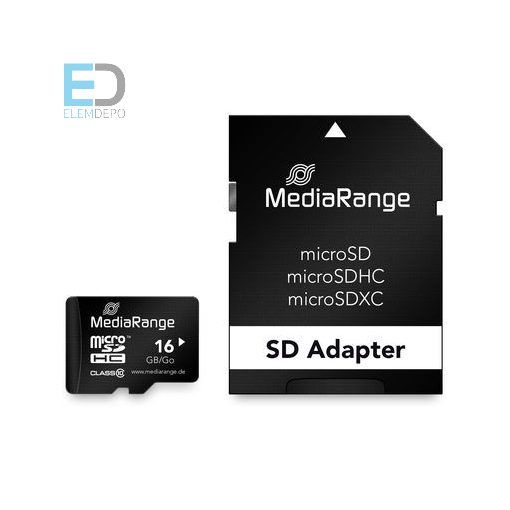 MediaRange Micro SD 16 GB SDHC Class10 MR958