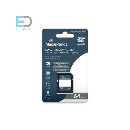 MediaRange SD 64GB SDXC Class10 MR965 NEW