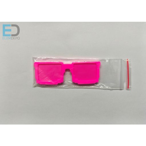 Emlékszemüveg hűtőmágnes, különböző színekben (10db / csomag)