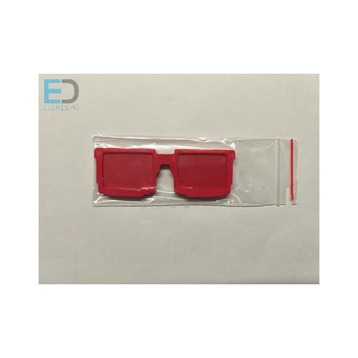 Emlékszemüveg hűtőmágnes, különböző színekben (10db / csomag)