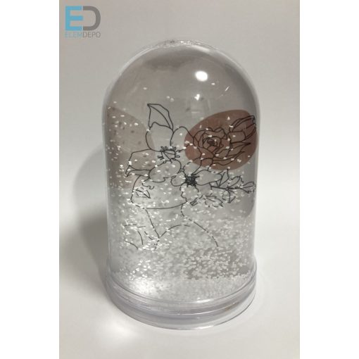 Hógömb " Óriás "-kupolás 2 képpel  (havazik)