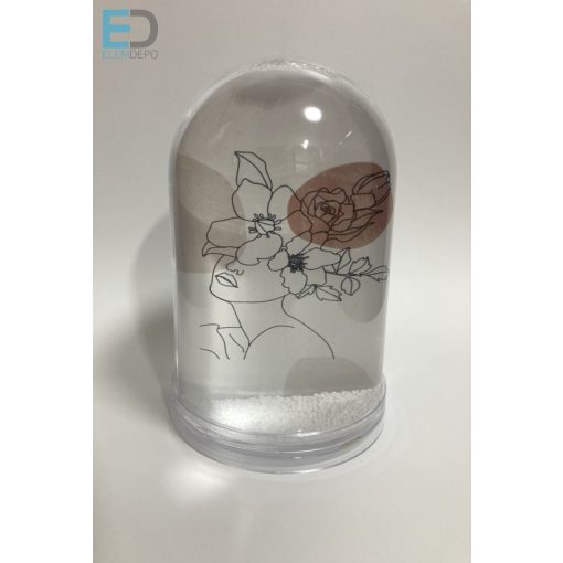 Hógömb " Óriás "-kupolás 2 képpel  (havazik)