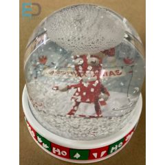 Karácsonyi hógömb  2 db cserélhető képpel