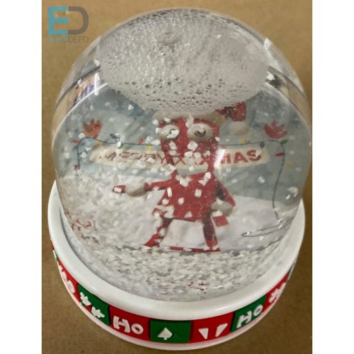 Karácsonyi hógömb  2 db cserélhető képpel