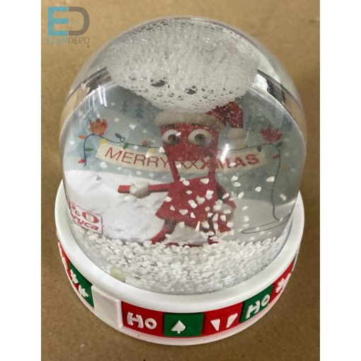 Karácsonyi hógömb  2 db cserélhető képpel