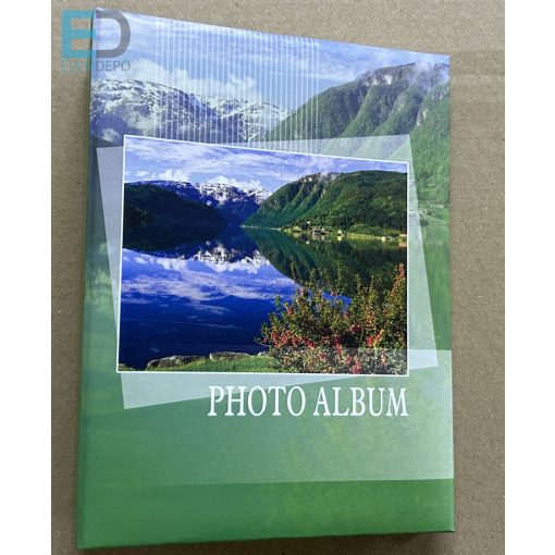 Fotóalbum 10 x 15cm / 100 kép  ( tó ) könyv formátum, bedugdosós, nem kell ragasztani