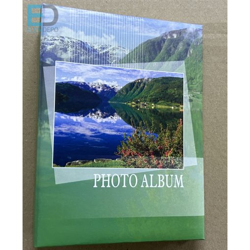 Fotóalbum 10 x 15cm / 100 kép  ( tó ) könyv formátum, bedugdosós, nem kell ragasztani