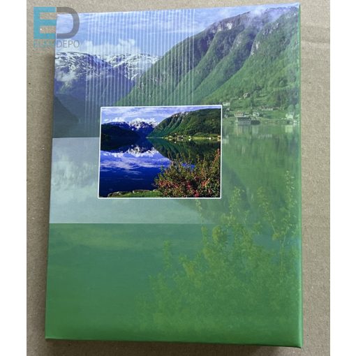 Fotóalbum 10 x 15cm / 100 kép  ( tó ) könyv formátum, bedugdosós, nem kell ragasztani
