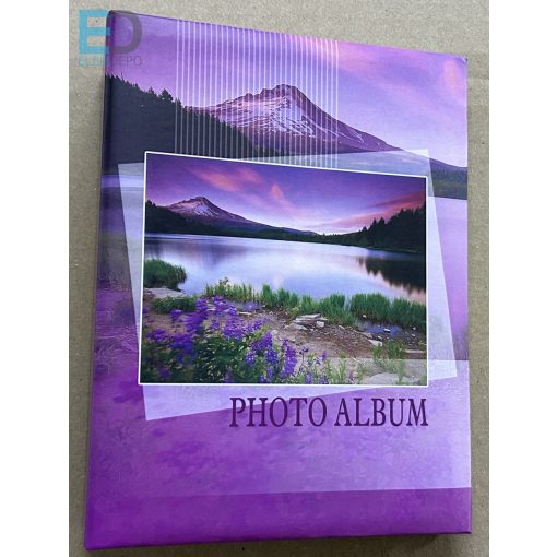 Fotóalbum 10 x 15cm / 100 kép  ( tó ) könyv formátum, bedugdosós, nem kell ragasztani