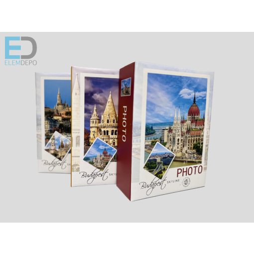 Fotóalbum, 10 x 15cm, 100 kép, " Budapest" 3 féle borító 46100-2