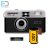   Novocolor swiss+go  35 mm-es újrafelhasználható analóg fényképezőgép vakuval (Film+elem+tok+szíj)(fekete )