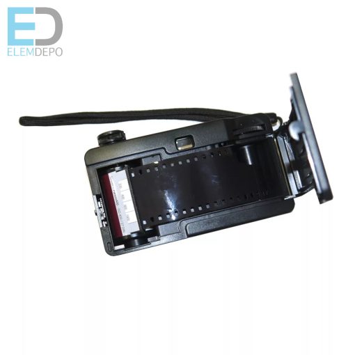 Novocolor swiss+go  35 mm-es újrafelhasználható analóg fényképezőgép vakuval (Film+elem+tok+szíj)(fekete )