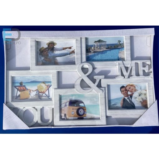 Osztott képkeret 5 képpel " You &  Me "