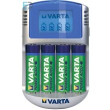 Varta 57070 LCD Charger + 4 AA 2.600mAh  LCD akkutöltő 2 órás töltés+12V aurós adapter + USB