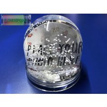 Hógömb fényképes fotógömb "kerek-havas"