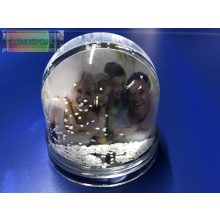 Hógömb fényképes fotógömb "kerek-havas"