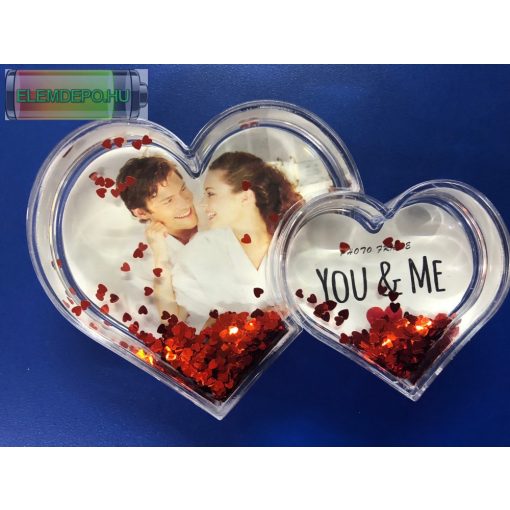 Fotógömb hógömb "két szív"