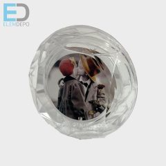 Fényképes hógömb "gyémánt"