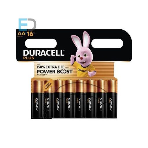 Duracell Plus Power Boost MN1500 AA B16 ( 16 db elem )