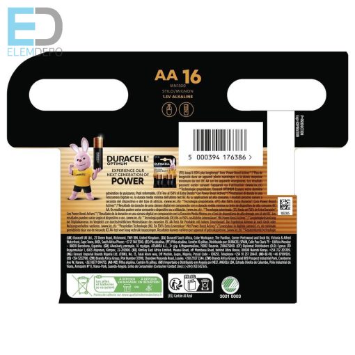 Duracell Plus Power Boost MN1500 AA B16 ( 16 db elem )