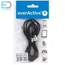 everActive AUX jack 3,5mm 1,5m fekete audio kábel
